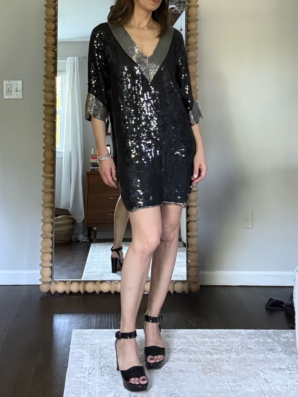 Foley Sequin Tunic Dress